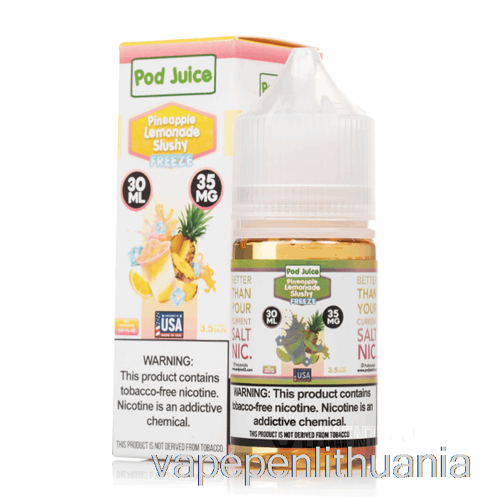 Užšaldyti Ananasų Limonadą, Ankšties Sultys - 30 Ml 55 Mg Vape Skysčio